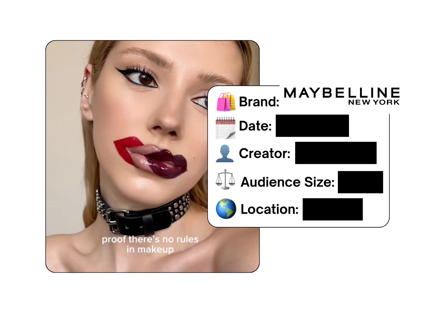 Spotted: Maybelline in a new paid collab