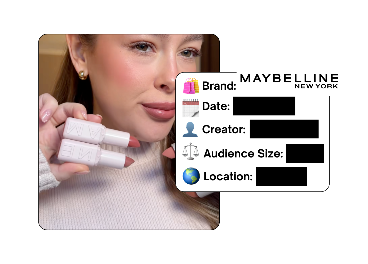 Spotted: Maybelline in a new paid collab