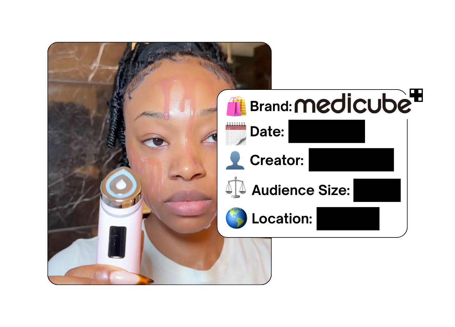 Spotted: Medicube in a new paid collab