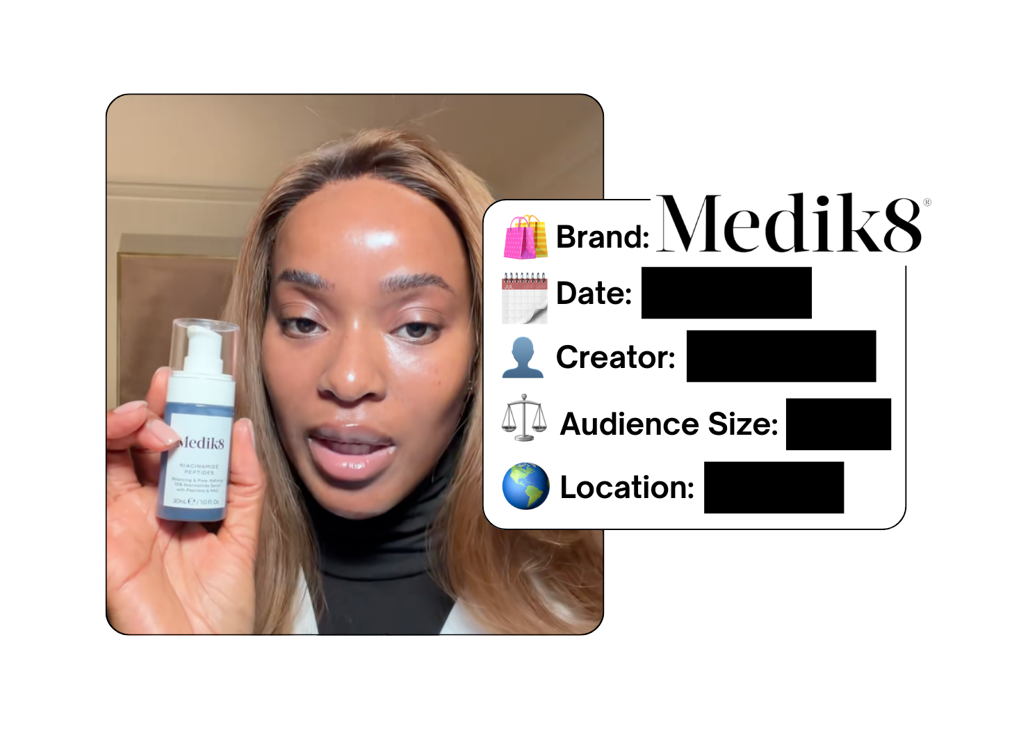 Spotted: Medik8 in a new paid collab