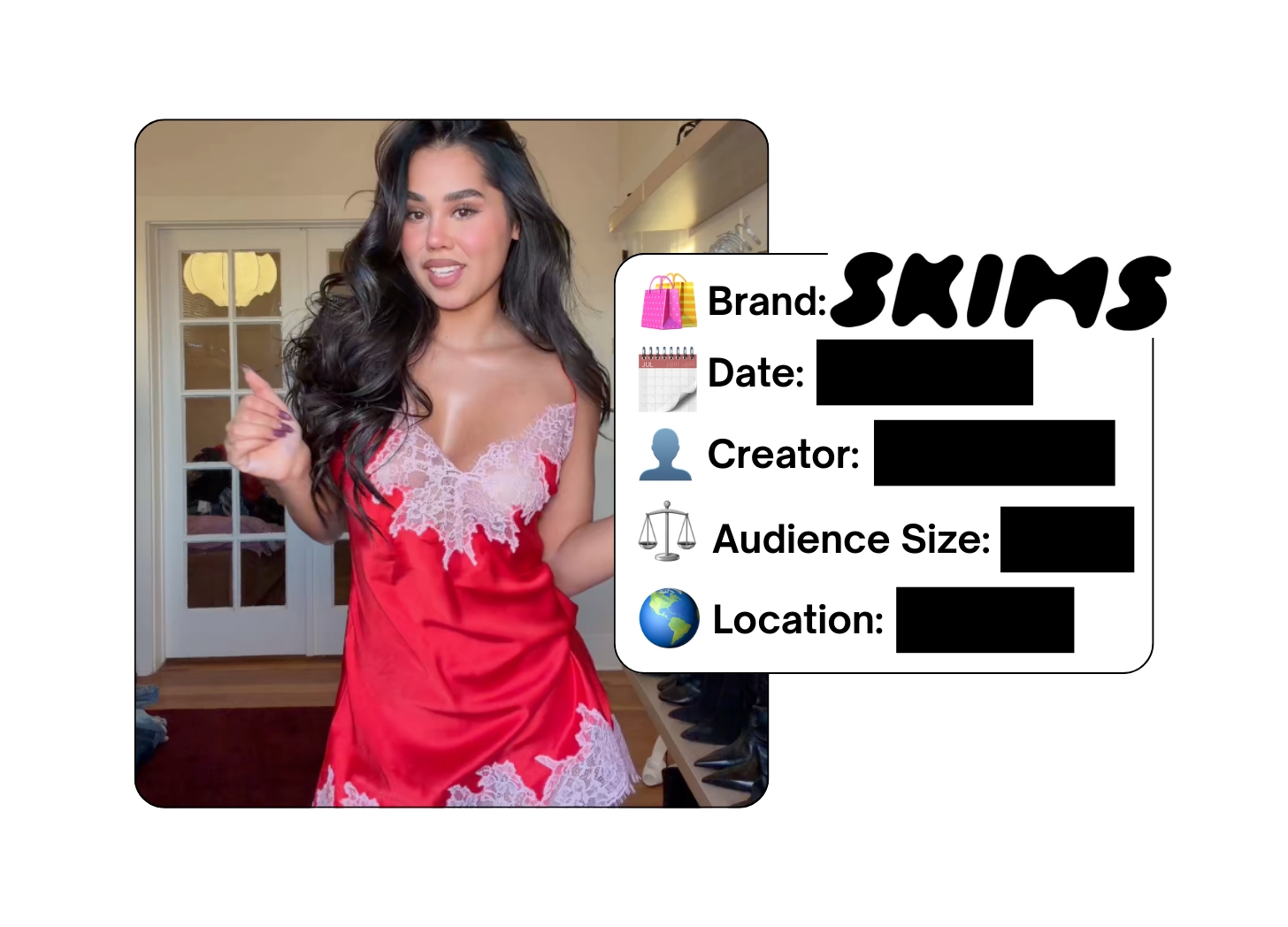 Spotted: ‎Skims in a new paid collab