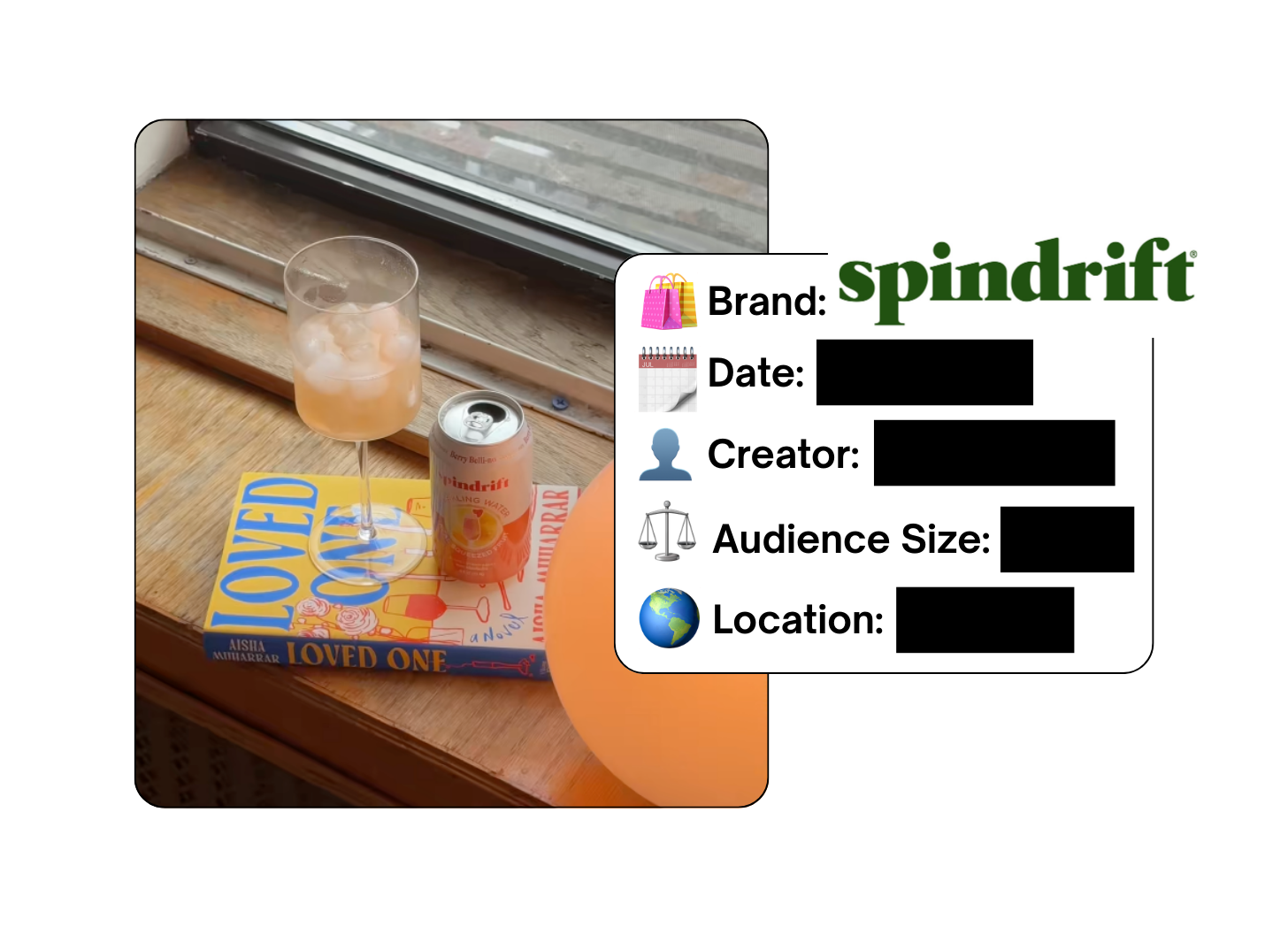 Spotted: Spindrift in a new paid collab