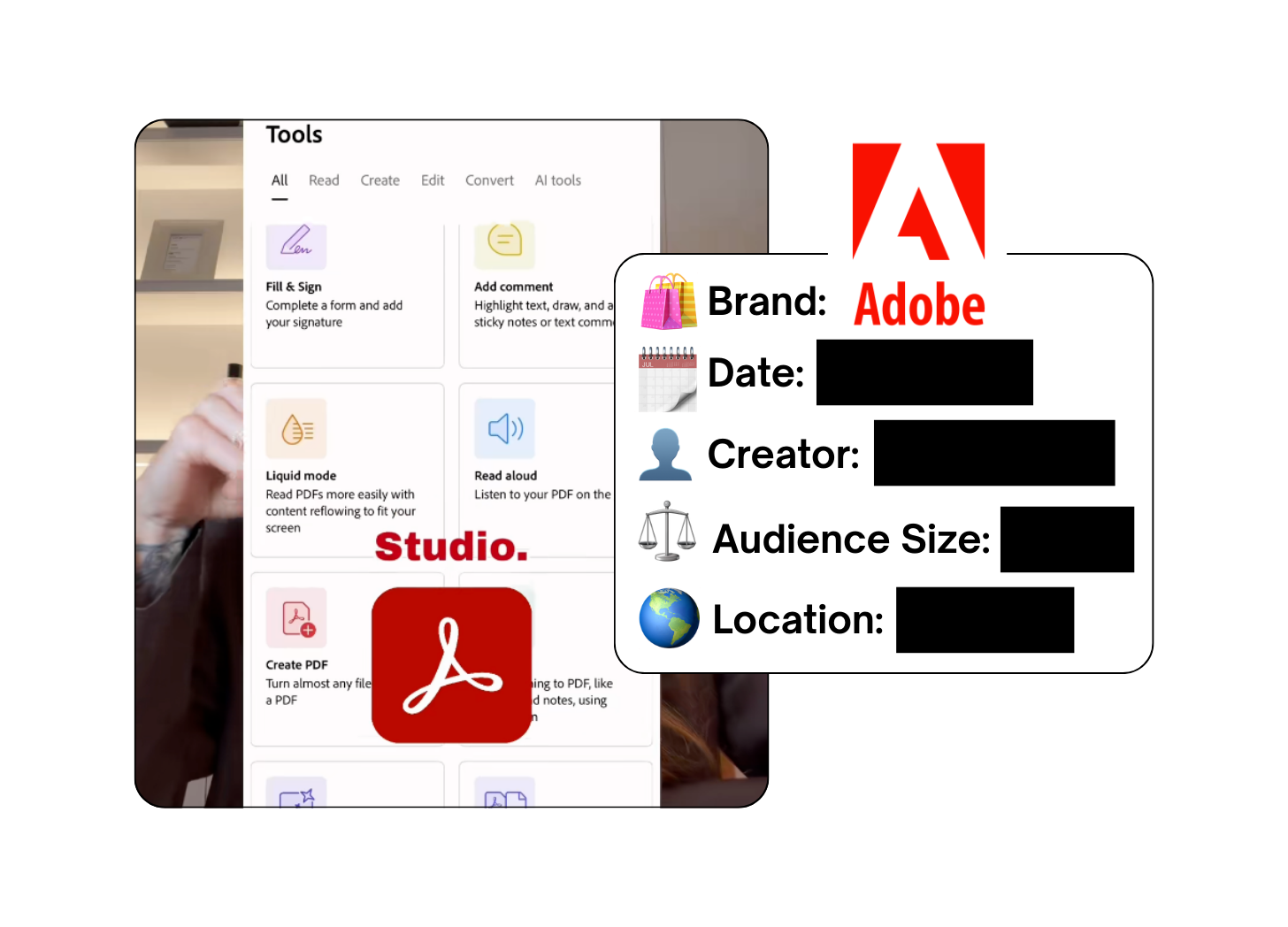 Spotted: Adobe in a new paid collab