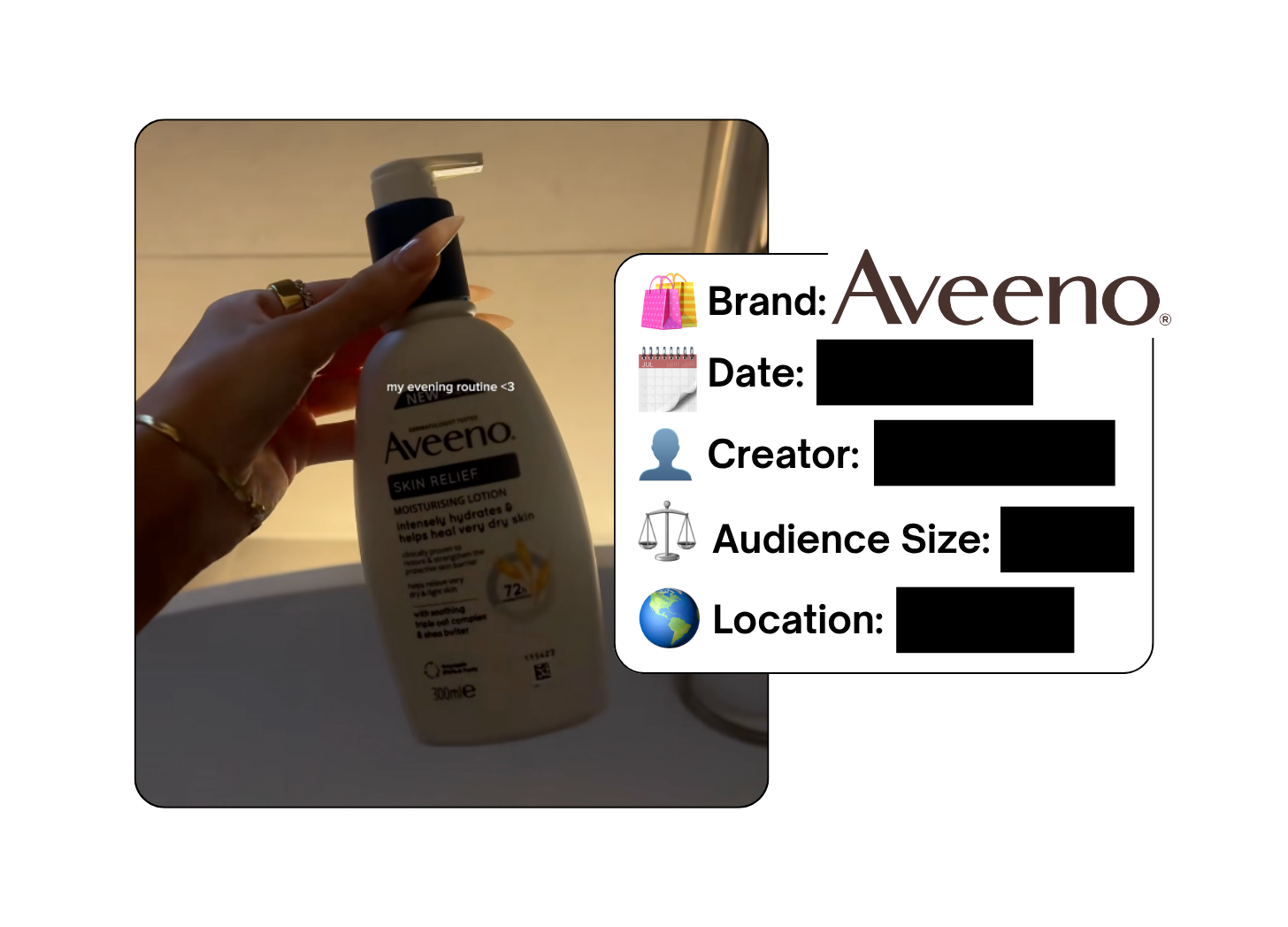 Spotted: Aveeno in a new paid collab