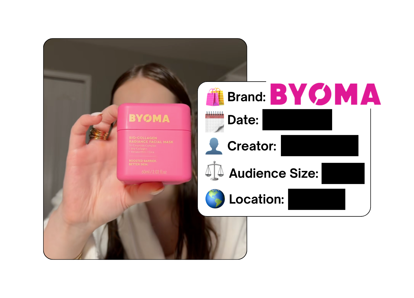 Spotted: BYOMA in a new paid collab