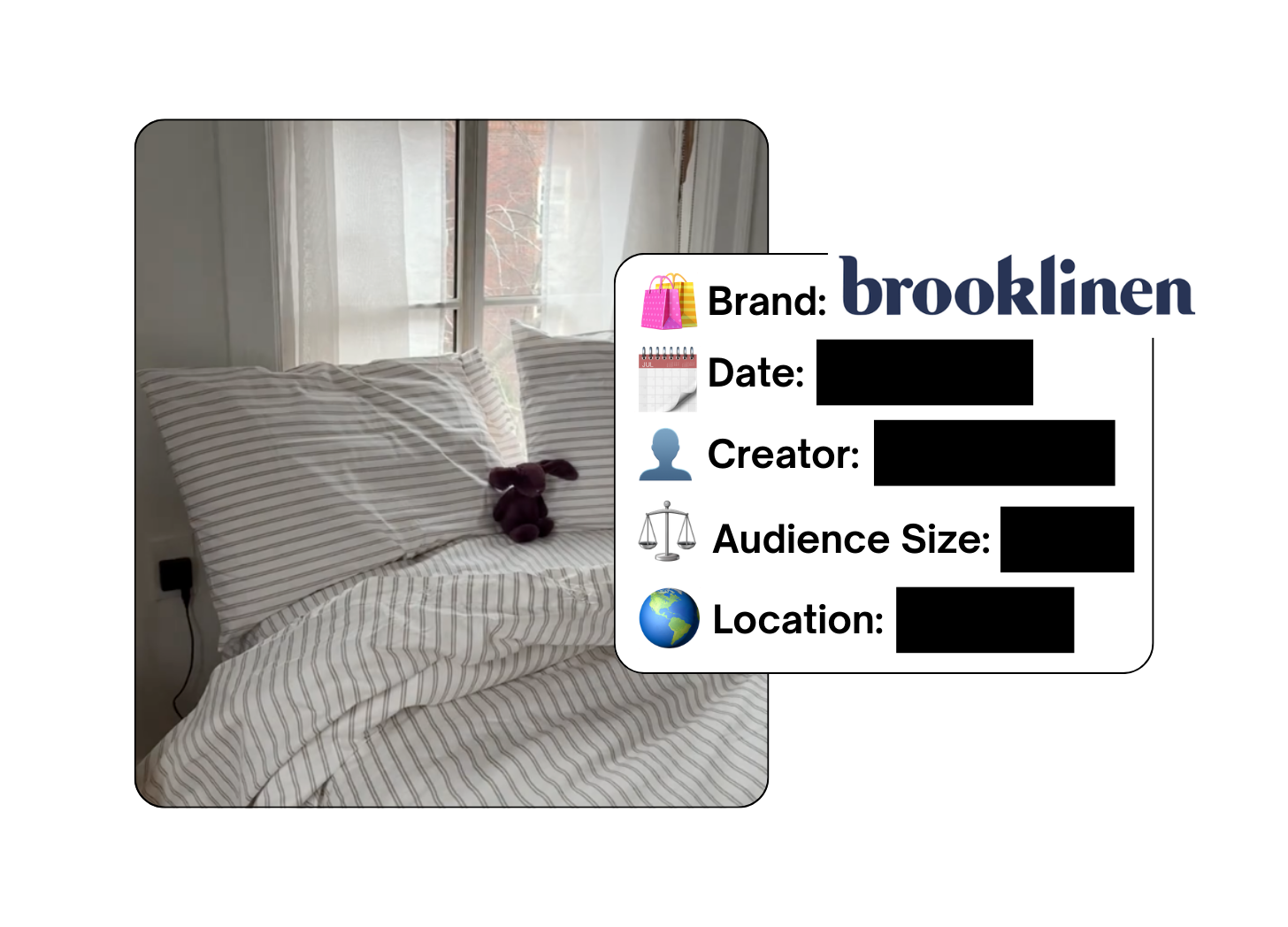 Spotted: Brooklinen in a new paid collab