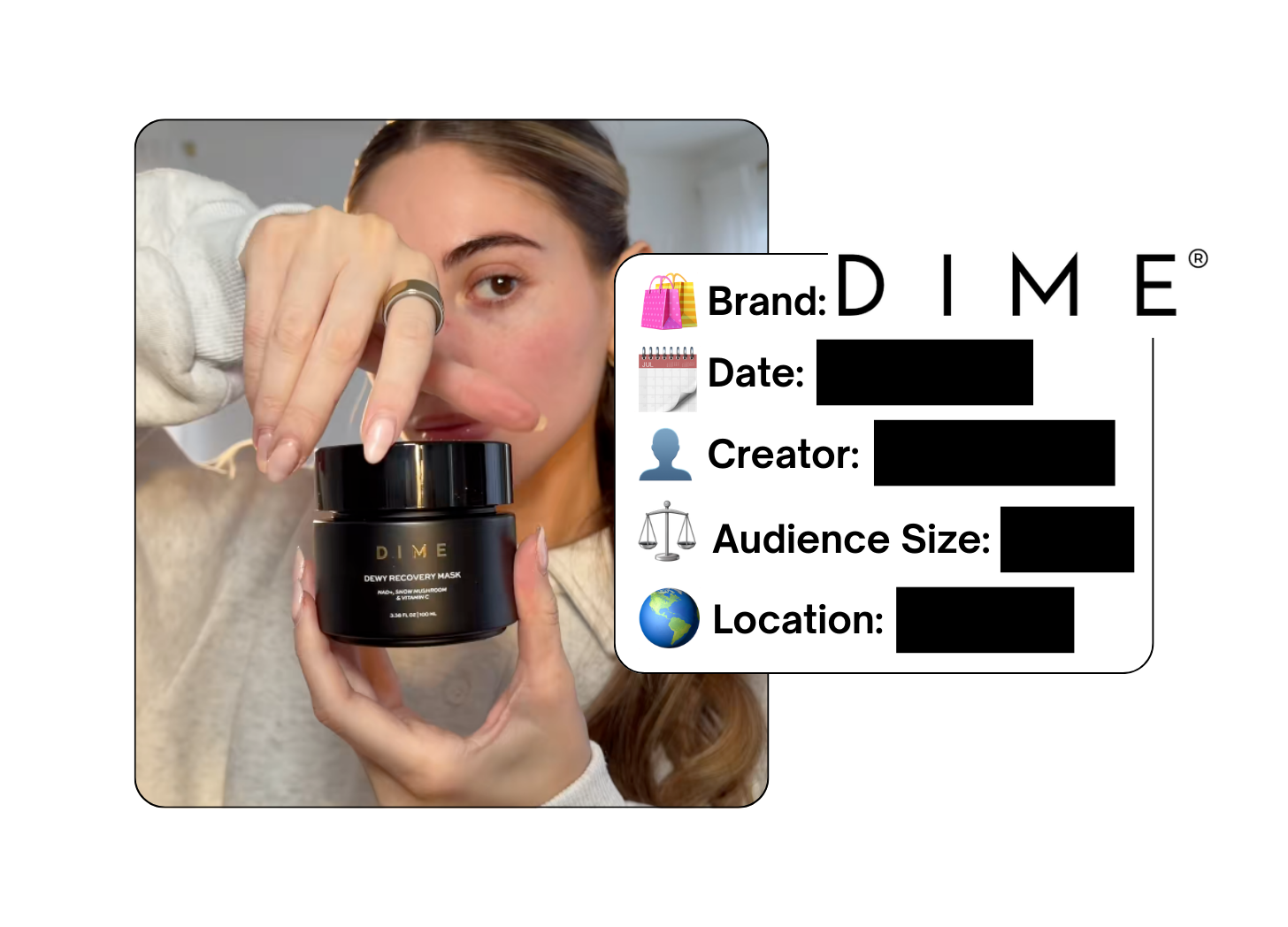 Spotted: DIME Beauty in a new paid collab