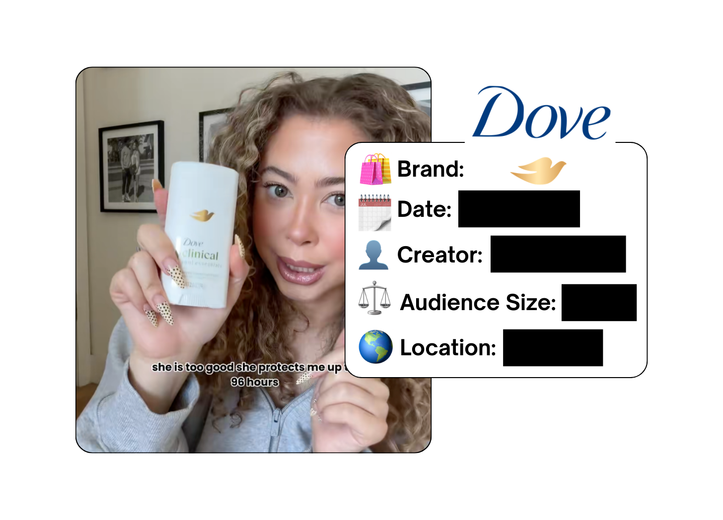 Spotted: Dove in a new paid collab