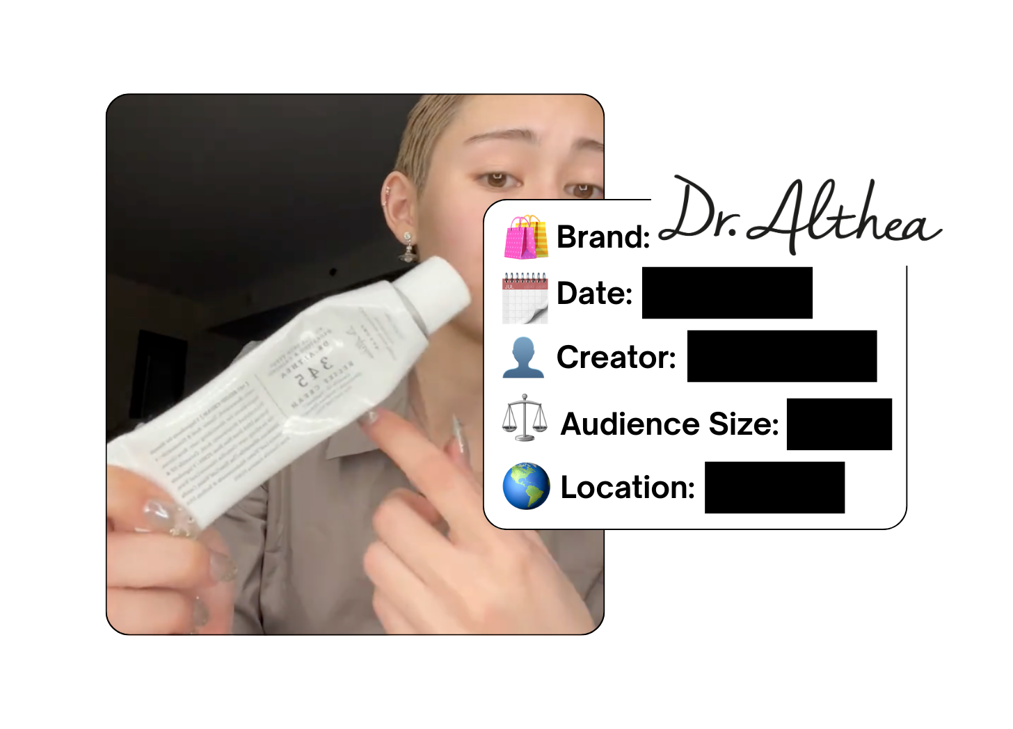 Spotted: Dr. Althea in a new paid collab