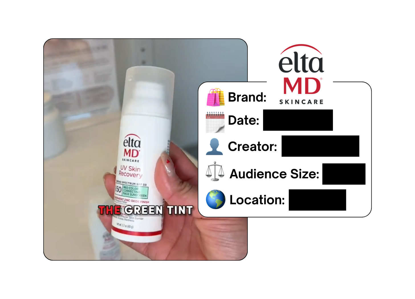 Spotted: EltaMD Skin Care in a new paid collab