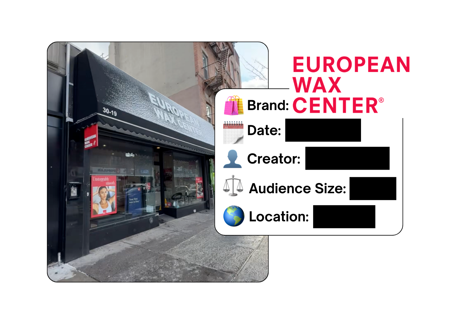 Spotted: European Wax Center in a new paid collab