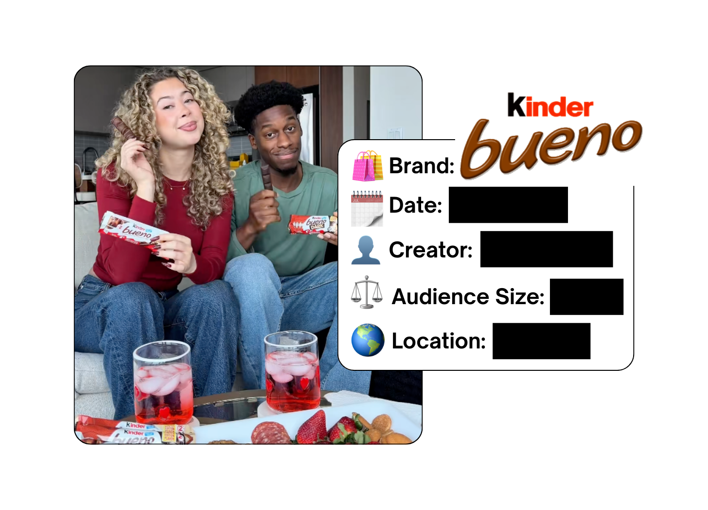 Spotted: Kinder Bueno in a new paid collab