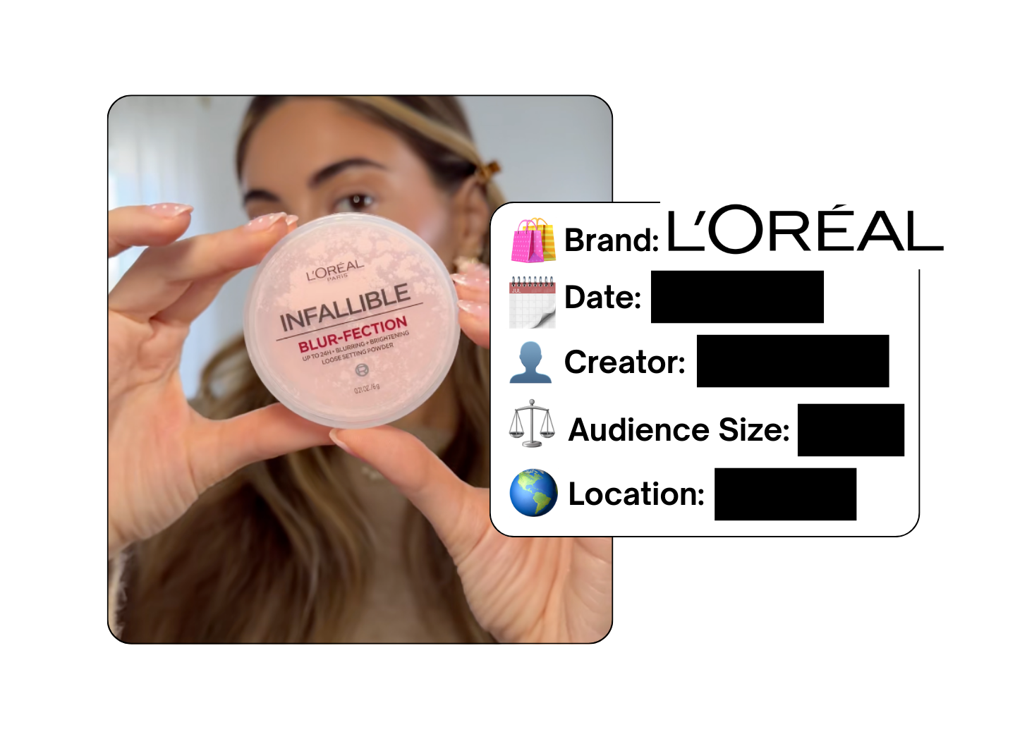 Spotted: L'Oreal in a new paid collab