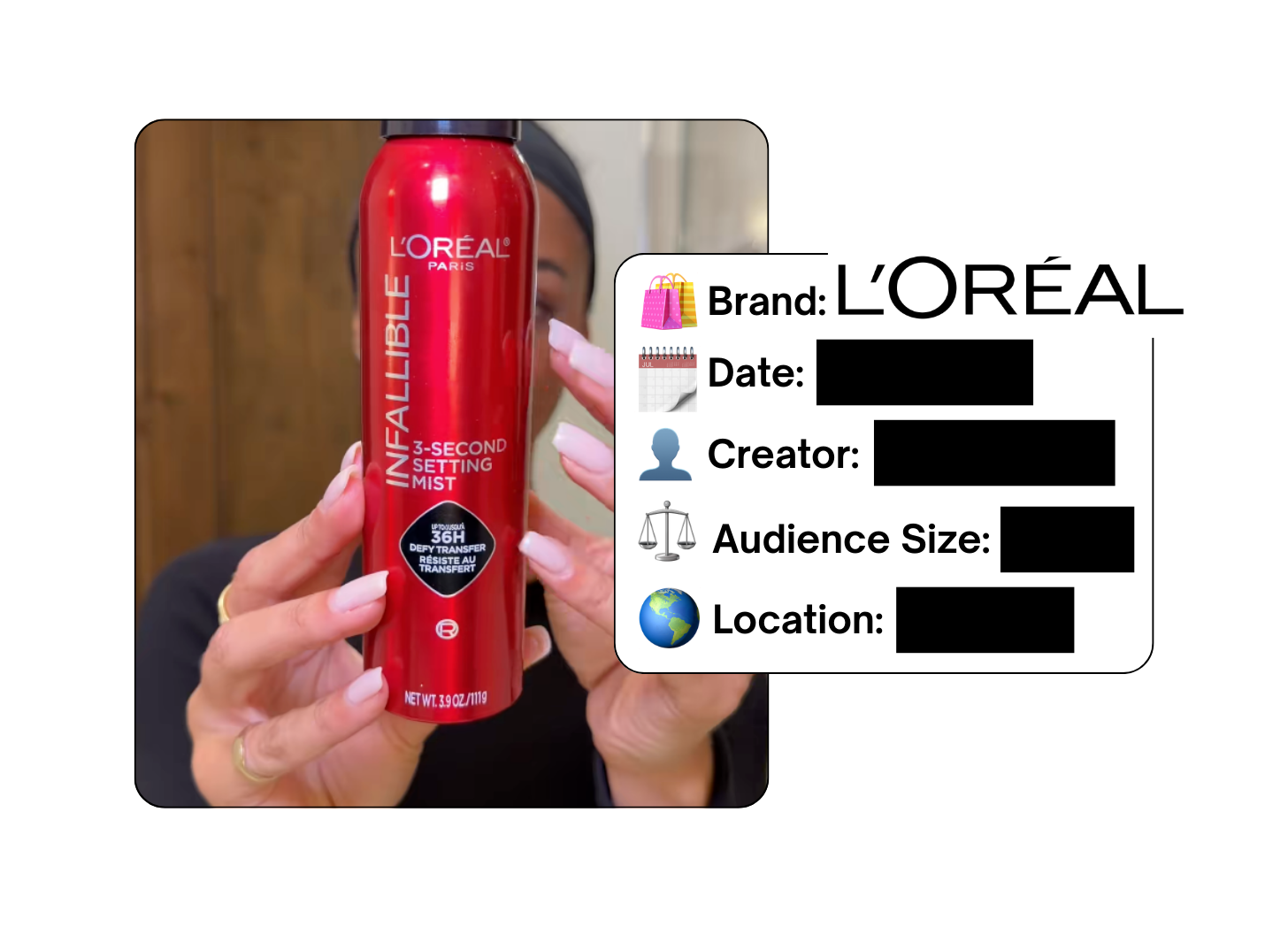 Spotted: L'Oreal in a new paid collab