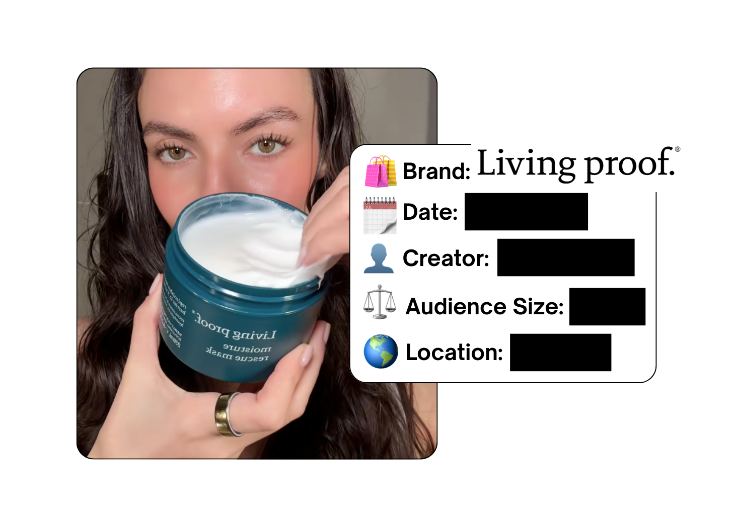 Spotted: Living Proof in a new paid collab
