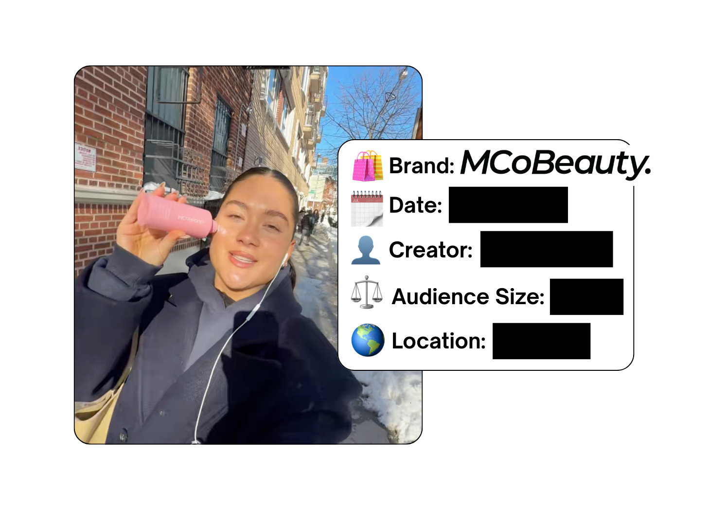 Spotted: MCoBeauty in a new paid collab
