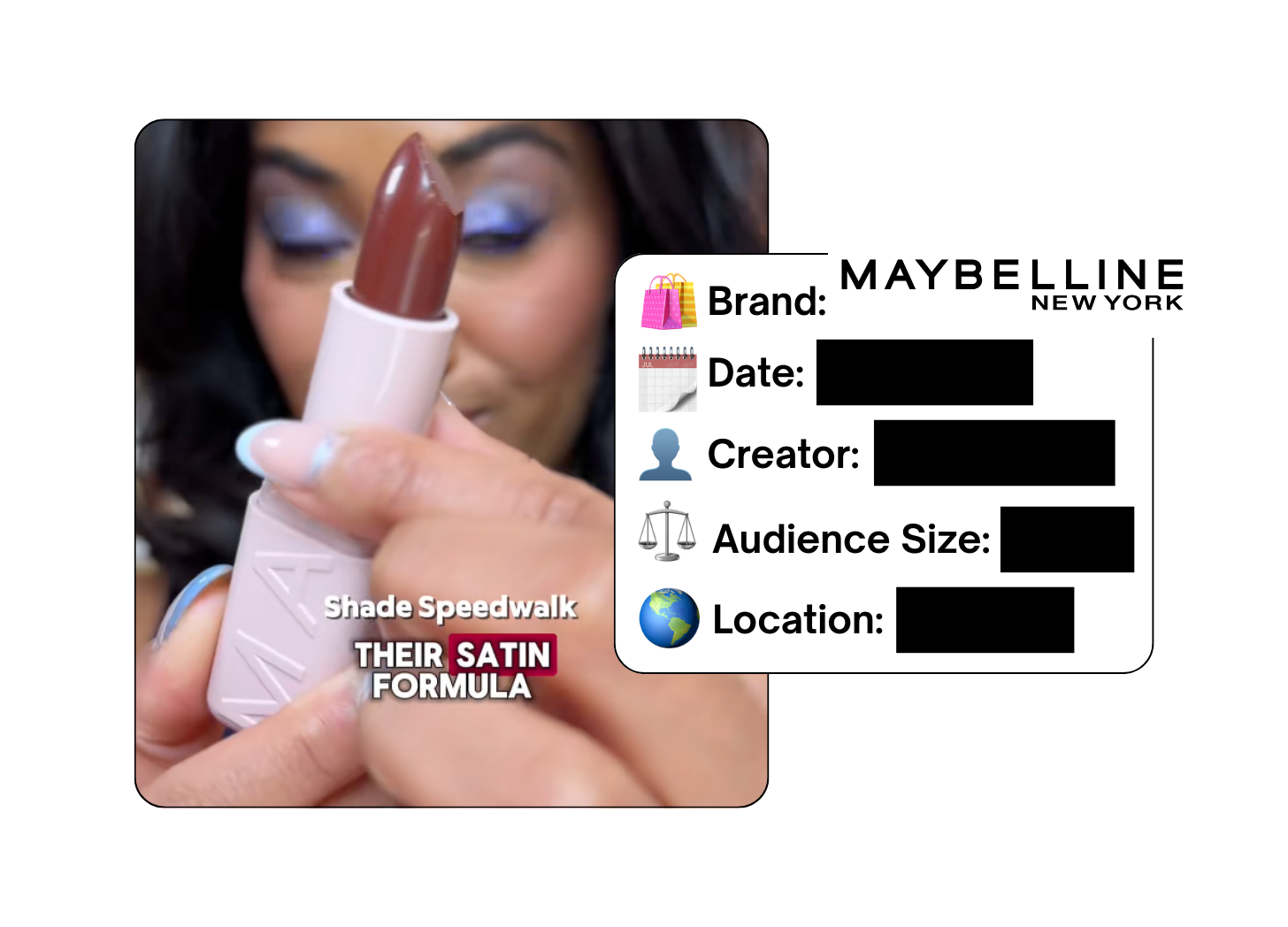 Spotted: Maybelline in a new paid collab