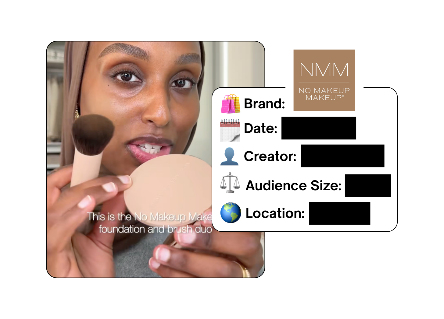 Spotted: No Makeup Makeup in a new paid collab