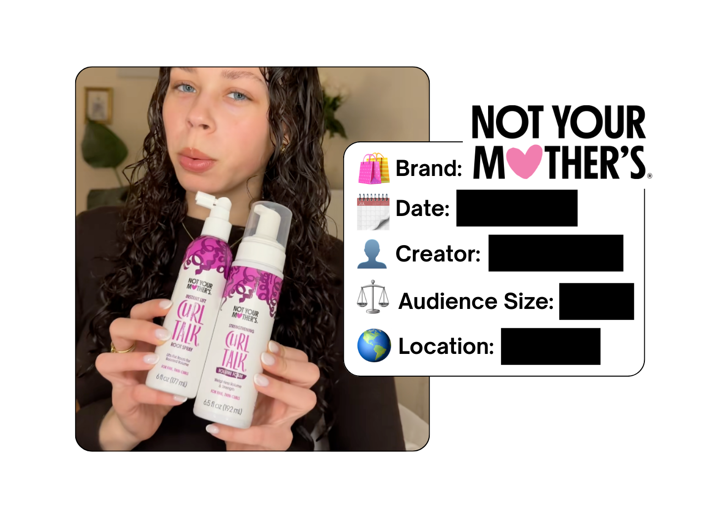 Spotted: Not Your Mother's in a new paid collab