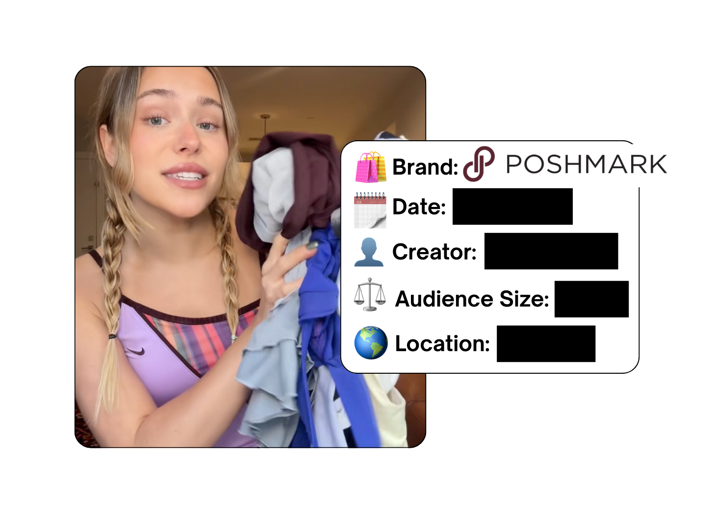 Spotted: Poshmark in a new paid collab