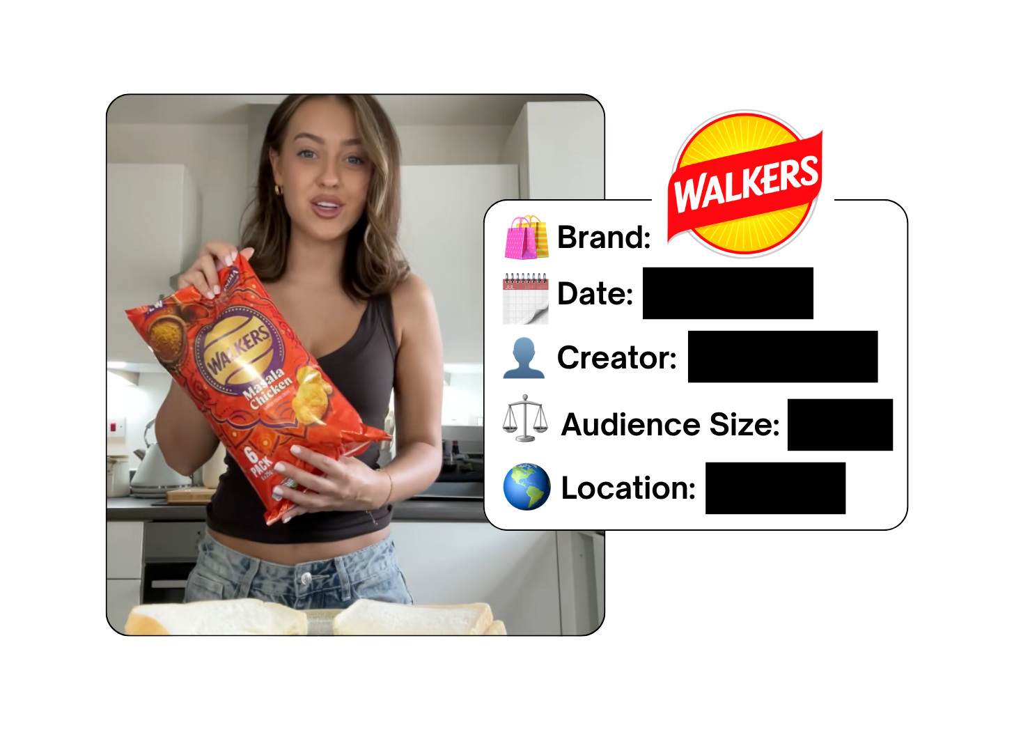 Spotted: Walkers Crisps in a new paid collab