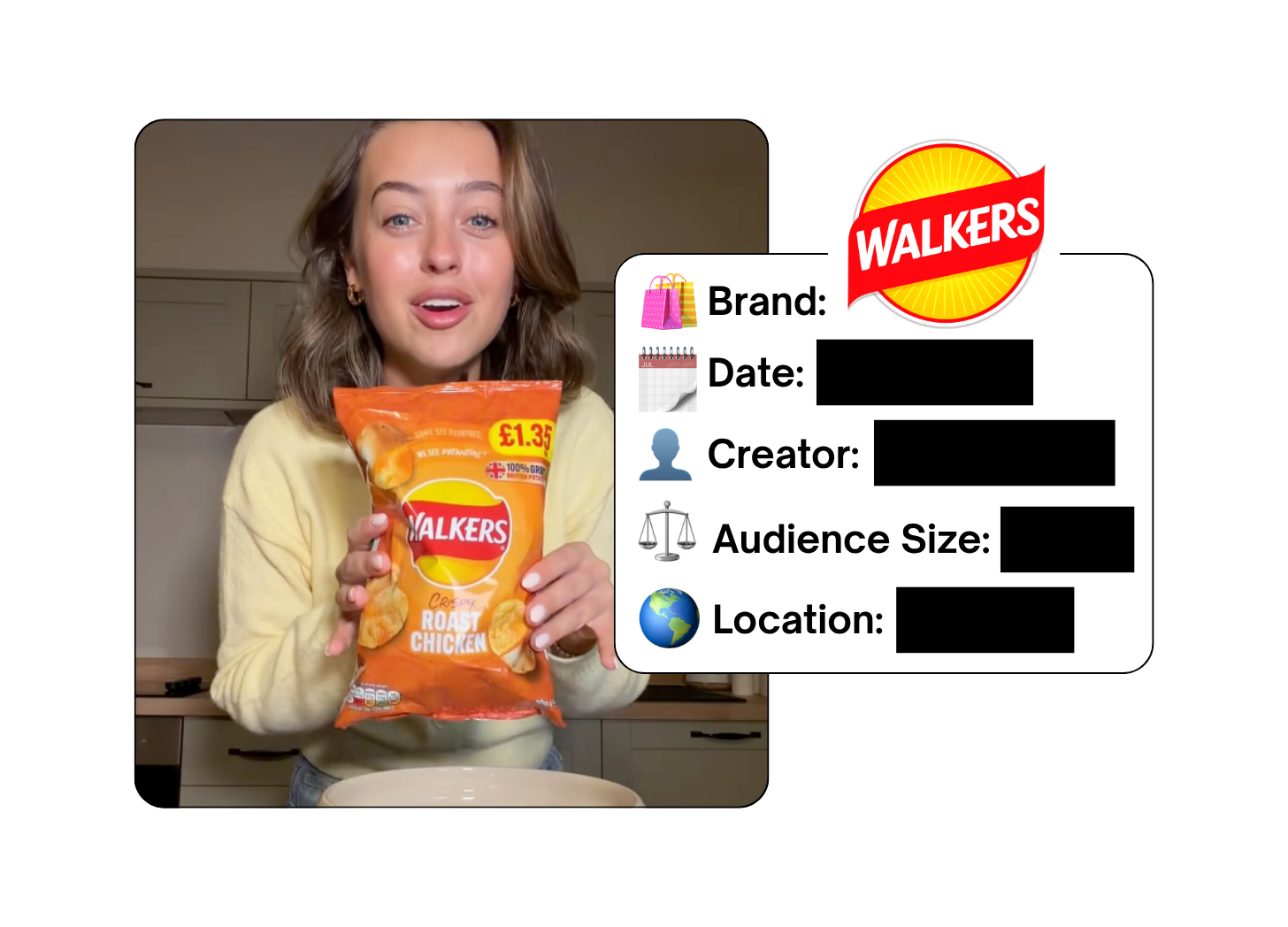 Spotted: Walkers Crisps in a new paid collab