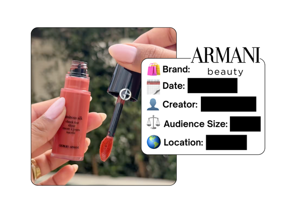 Spotted: Armani Beauty in a new paid collab