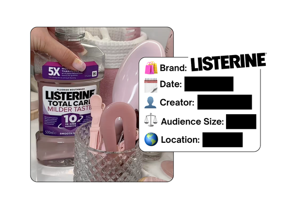 Spotted: Listerine in a new paid collab