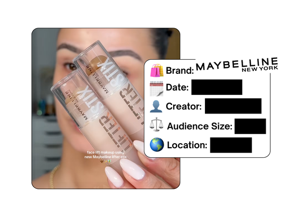 Spotted: Maybelline in a new paid collab