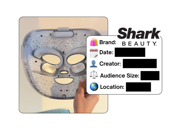 Spotted: Shark Beauty in a new paid collab