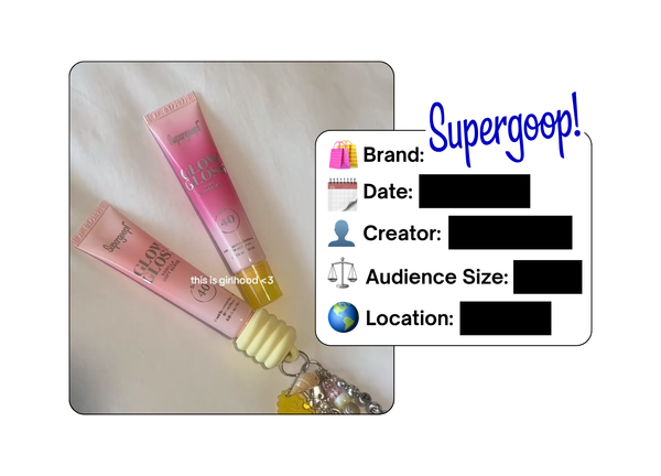 Spotted: Supergoop in a new paid collab