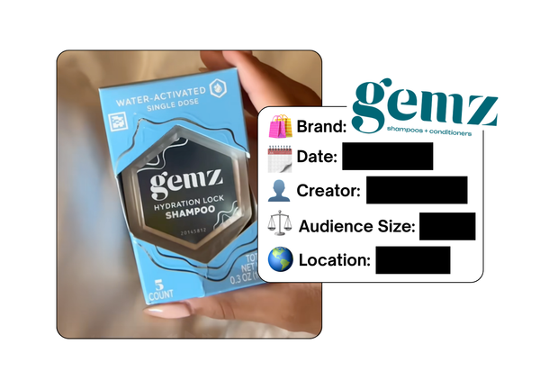 Spotted: Gemz Haircare in a new paid collab