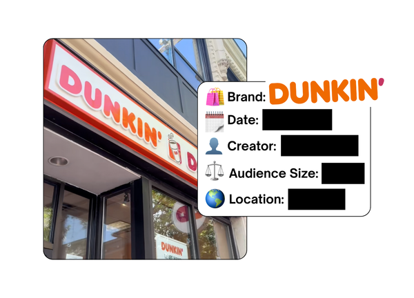 Spotted: Dunkin' in a new paid collab