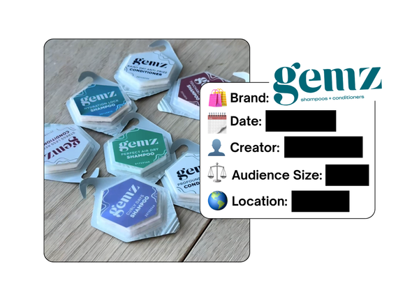 Spotted: Gemz Haircare in a new paid collab