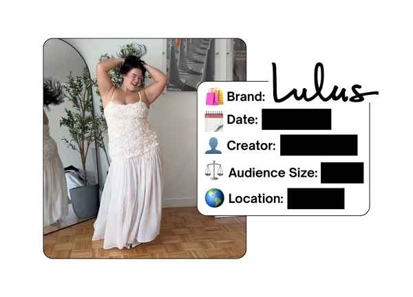 Spotted: Lulus in a new paid collab