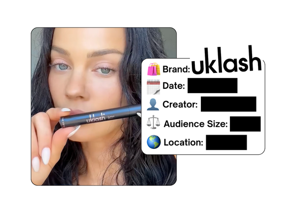 Spotted: UKLASH in a new paid collab