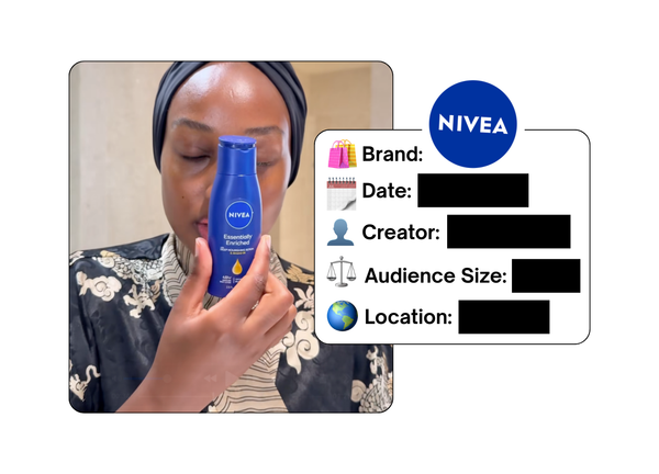 Spotted: NIVEA in a new paid collab