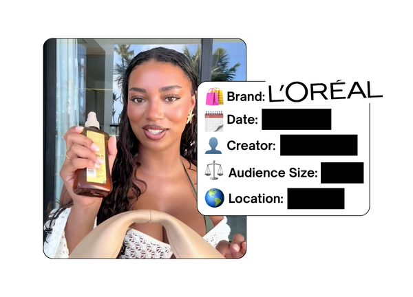 Spotted: L'Oreal in a new paid collab