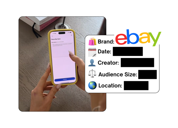 Spotted: eBay in a new paid collab