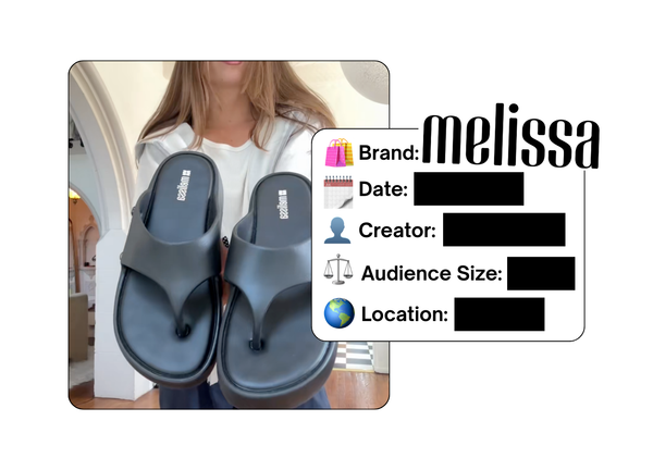 Spotted: Melissa in a new paid collab