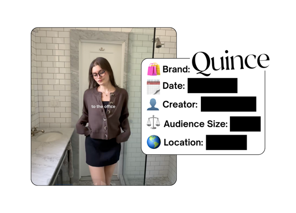 Spotted: Quince in a new paid collab
