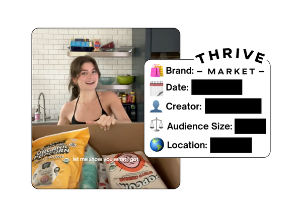 Spotted: Thrive Market in a new paid collab