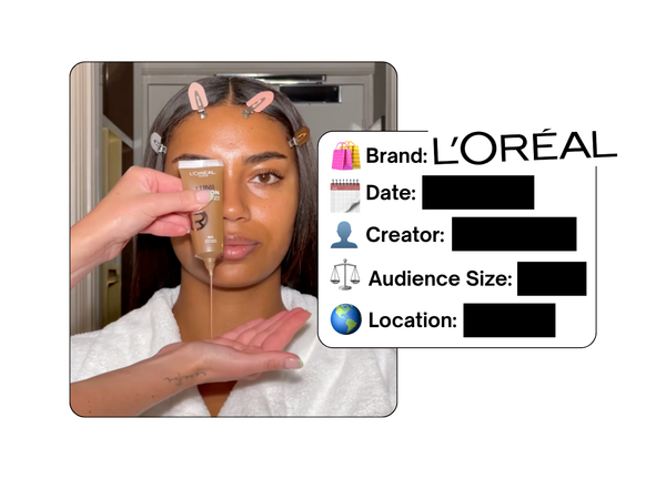 Spotted: L'Oreal in a new paid collab