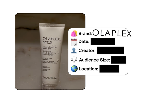 Spotted: Olaplex in a new paid collab