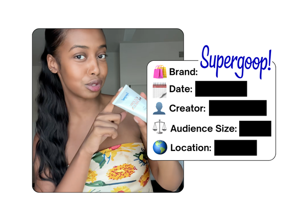 Spotted: Supergoop in a new paid collab