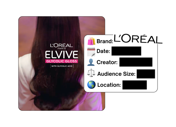 Spotted: L'Oreal in a new paid collab