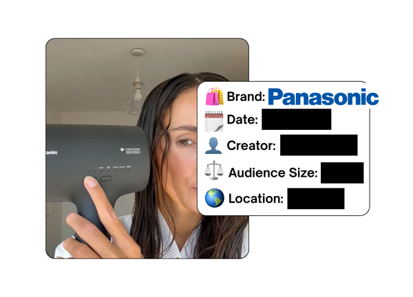 Spotted: Panasonic in a new paid collab