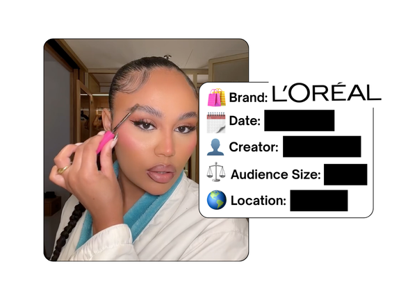 Spotted: L'Oreal in a new paid collab