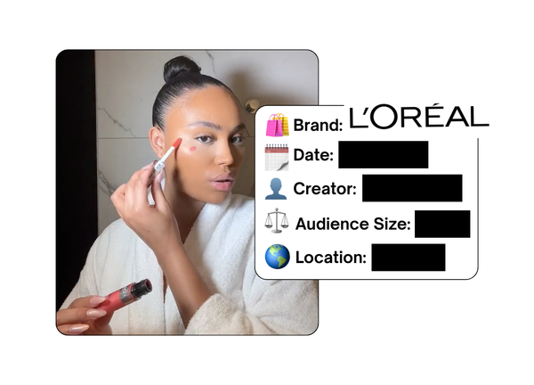 Spotted: L'Oreal in a new paid collab