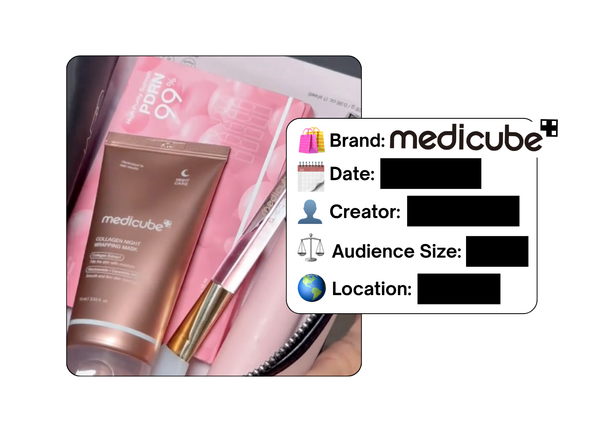 Spotted: Medicube in a new paid collab